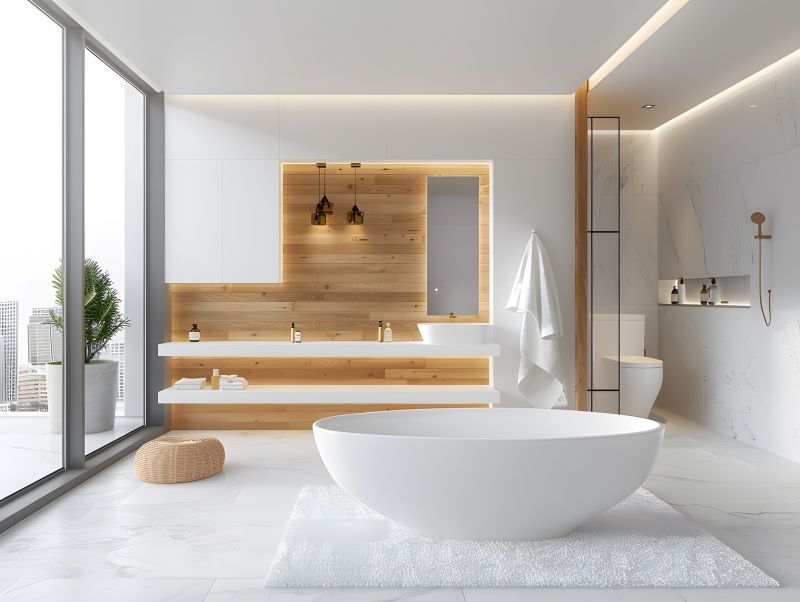 Soaking Bathtub with Deep Basin